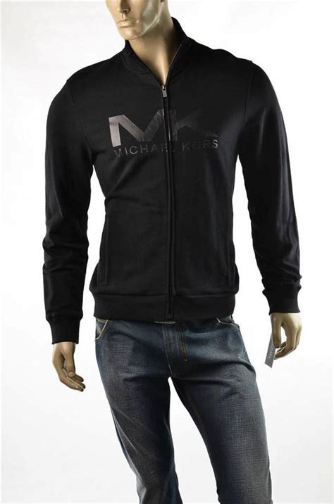 michael kors black sweater mens|Michael Kors men's tracksuit sale.